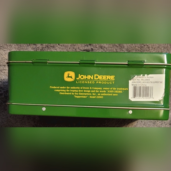 John Deere Licensed Product Lunch Box Tin "Suppertime" - Picture 4 of 6